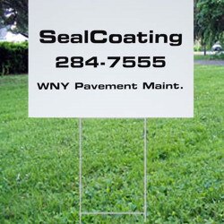 Plastic Corrugated YARD SIGN - 18
